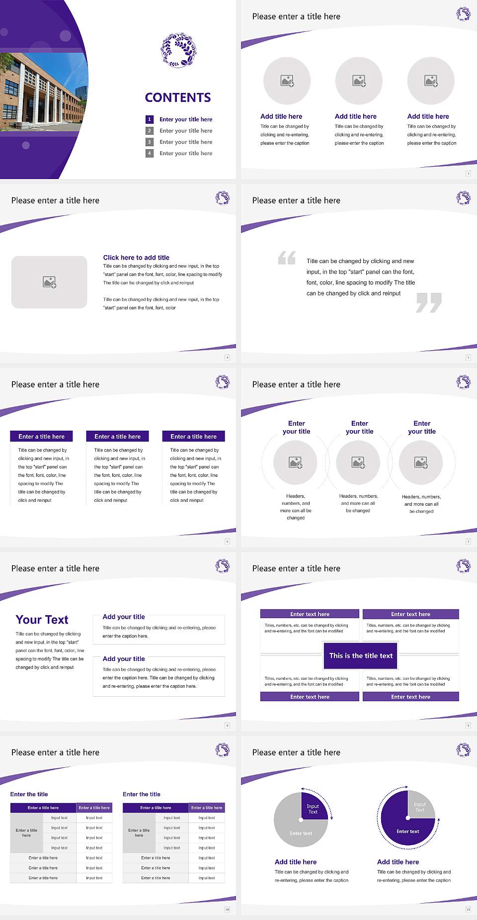 Tohoku University Course/Courseware Creation PPT Template4:3 ratio PPT effect preview image2