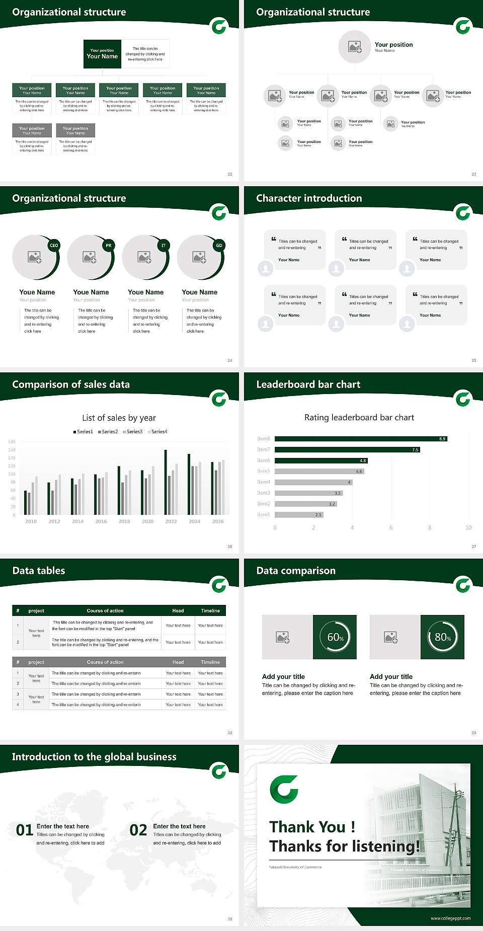 Takasaki University of Commerce Academic Presentation/Research Findings Report PPT Template4:3 ratio PPT effect preview image4