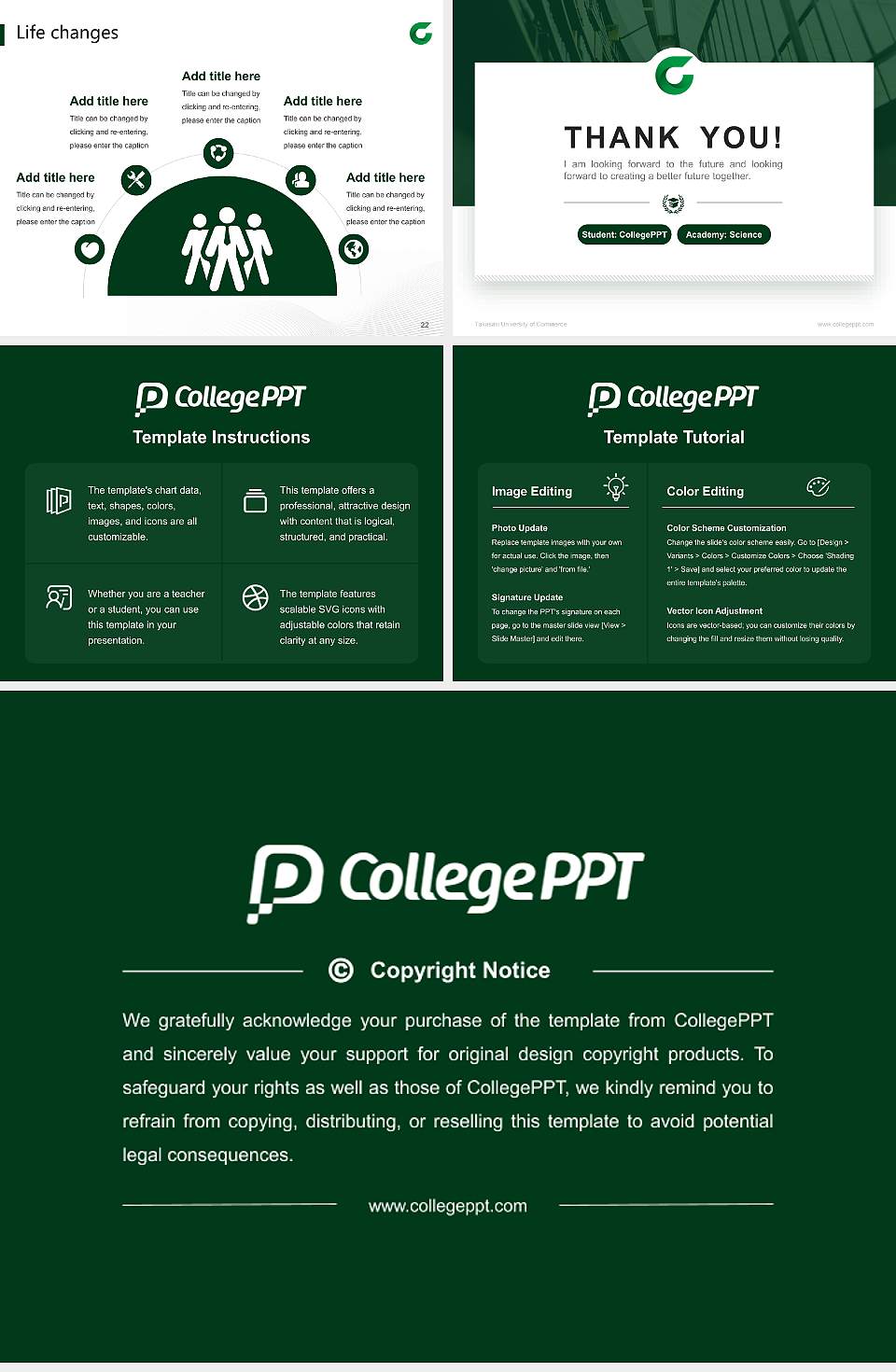 Takasaki University of Commerce National Scholarship Defense PPT Template4:3 ratio PPT effect preview image4