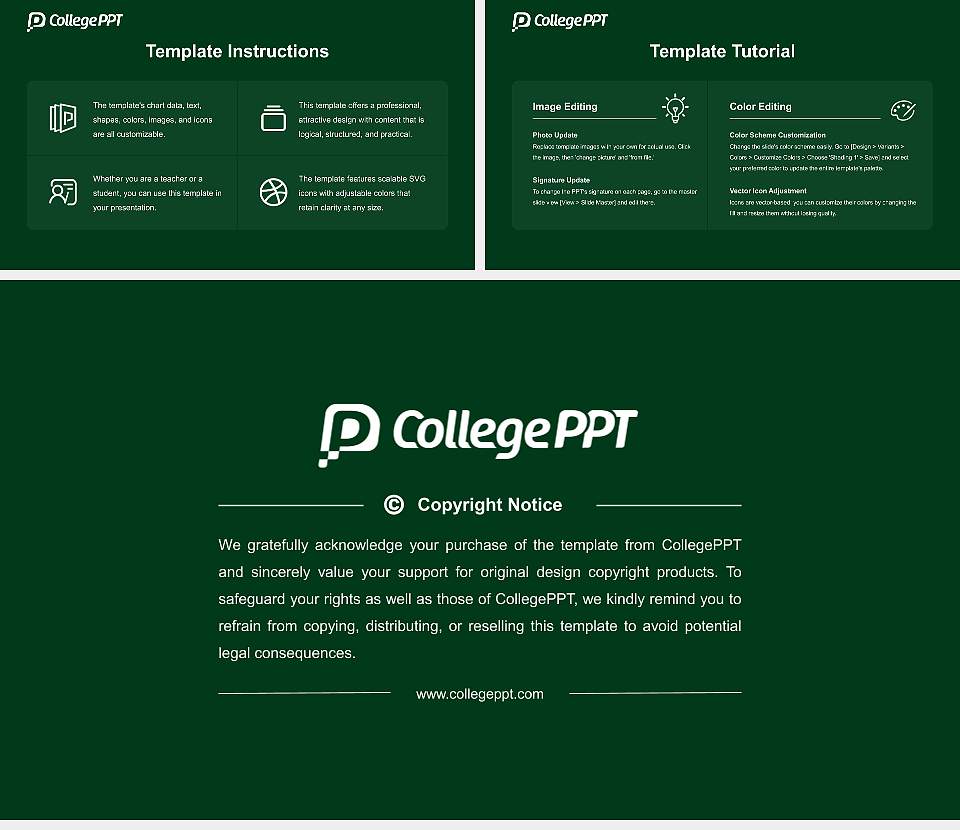 Takasaki University of Commerce Course/Courseware Creation PPT Template16:9 ratio PPT effect preview image5