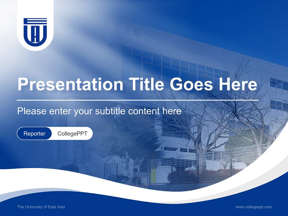 The University of East Asia Lecture Sharing and Networking Event PPT Template4:3 ratio PPT effect preview image4