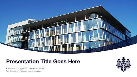 Toin University of Yokohama Course/Courseware Creation PPT Template