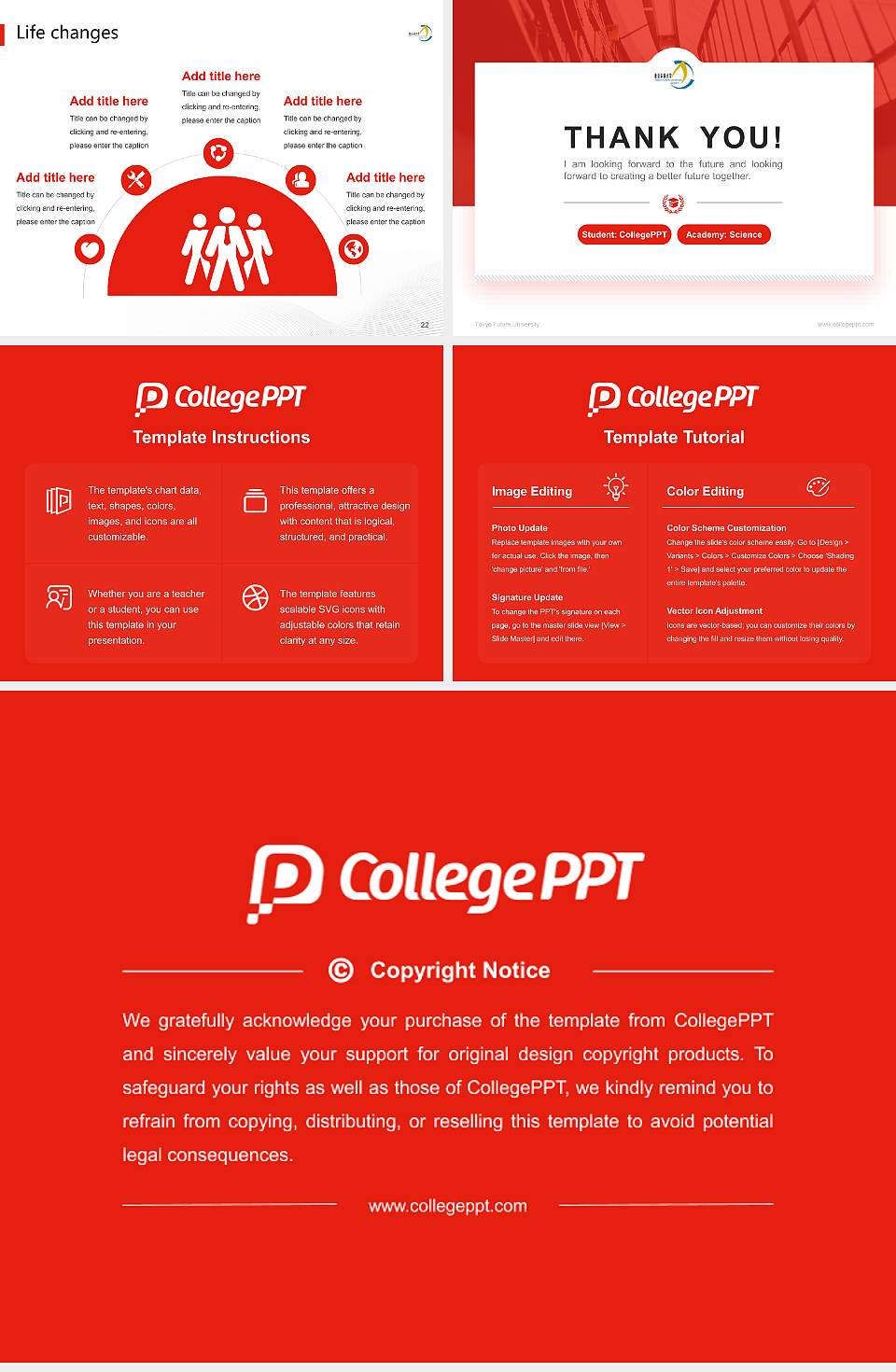 Tokyo Future University National Scholarship Defense PPT Template4:3 ratio PPT effect preview image4