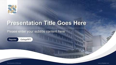 The University of Shimane Lecture Sharing and Networking Event PPT Template