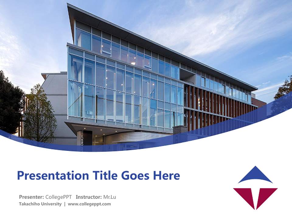 Takachiho University Course/Courseware Creation PPT Template4:3 ratio PPT effect preview image5