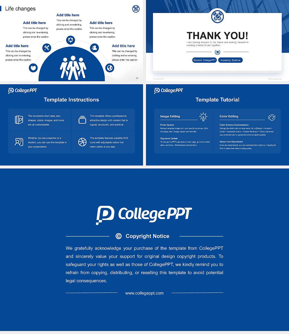 Tama University National Scholarship Defense PPT Template16:9 ratio PPT effect preview image4