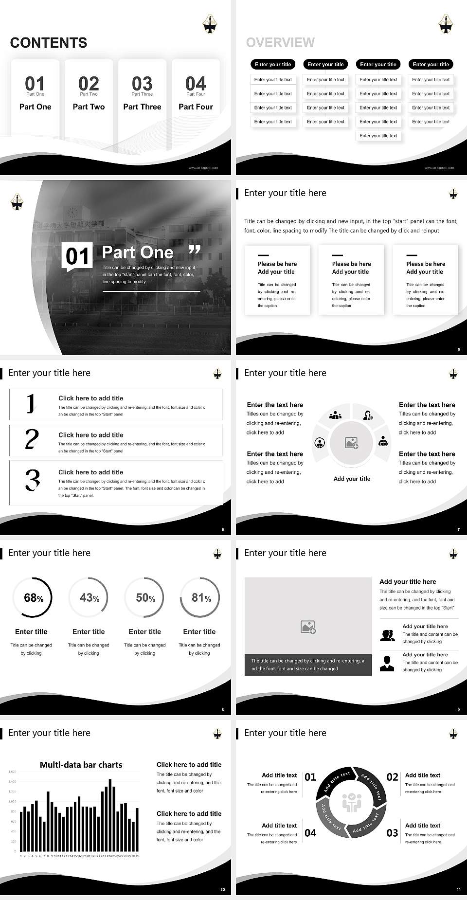 Tokai Gakuin University Lecture Sharing and Networking Event PPT Template4:3 ratio PPT effect preview image2