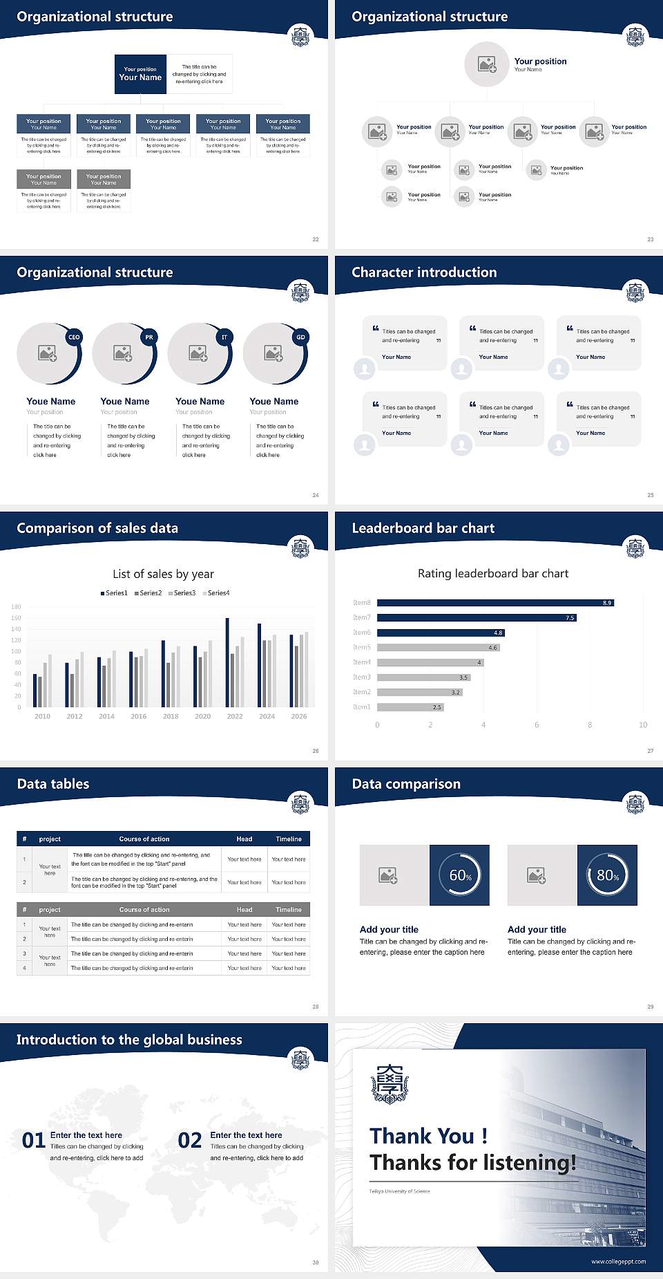 Teikyo University of Science Academic Presentation/Research Findings Report PPT Template4:3 ratio PPT effect preview image4
