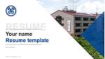 Tama University CV PPT-sjabloon