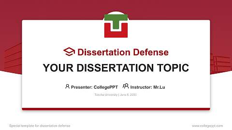 Tokoha University Graduation Thesis Defense PPT Template