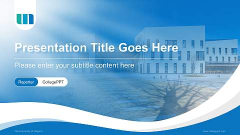 The University of Nagano Lecture Sharing and Networking Event PPT Template
