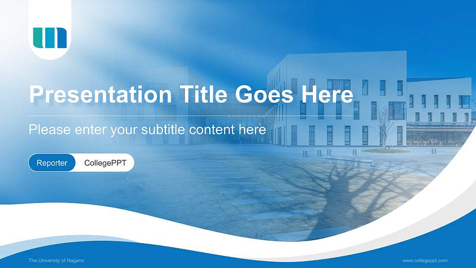 The University of Nagano Lecture Sharing and Networking Event PPT Template16:9 ratio PPT effect preview image