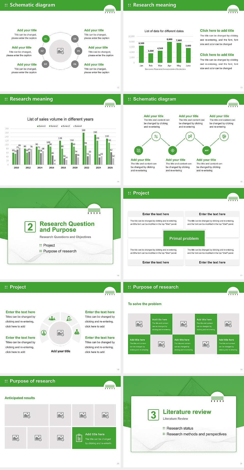 The Graduate School of Project Design Graduation Thesis Defense PPT Template4:3 ratio PPT effect preview image3