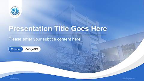 Toho University Lecture Sharing and Networking Event PPT Template