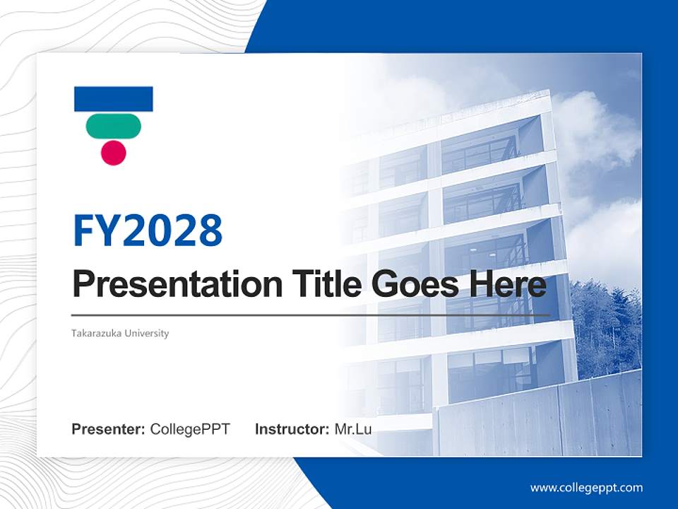 Takarazuka University Academic Presentation/Research Findings Report PPT Template4:3 ratio PPT effect preview image5