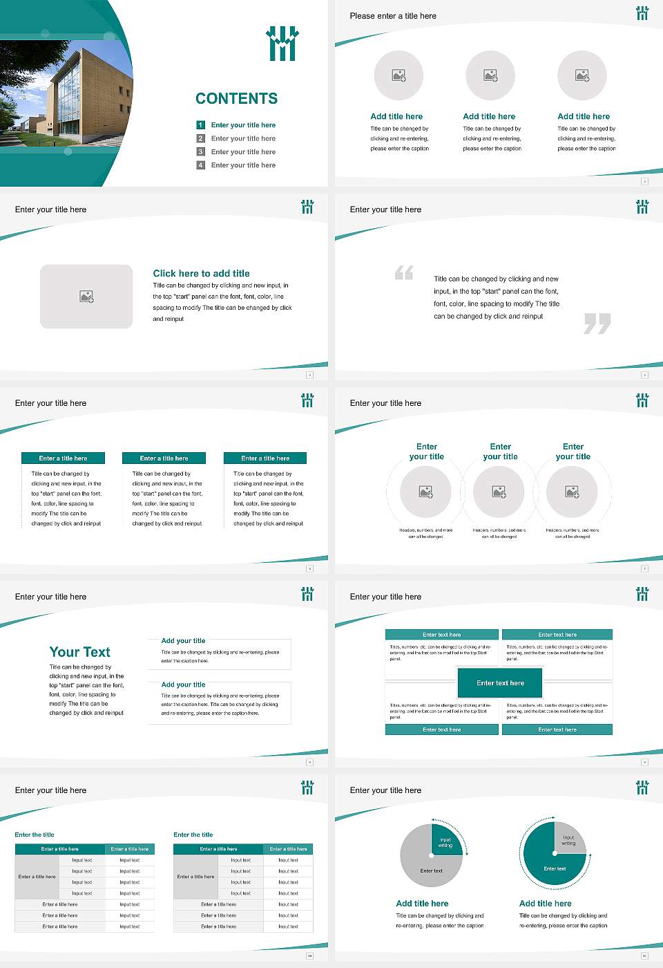 Tohoku University of Community Service and Science Course/Courseware Creation PPT Template16:9 ratio PPT effect preview image2