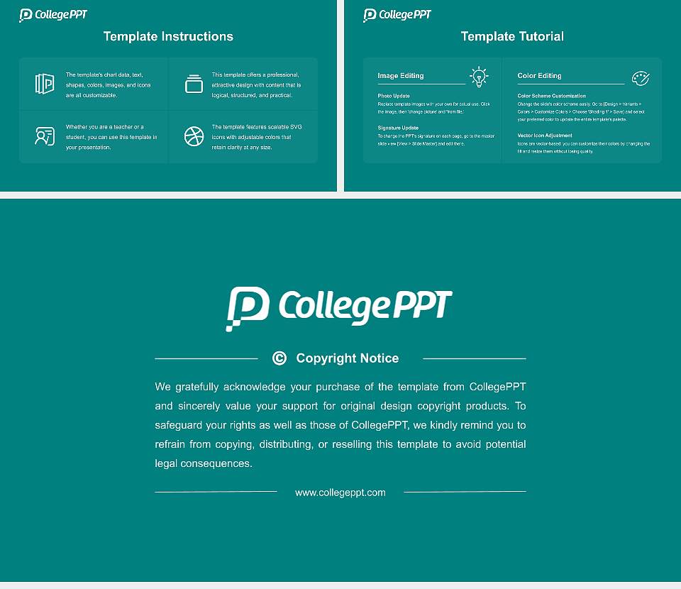 Tohoku University of Community Service and Science Course/Courseware Creation PPT Template16:9 ratio PPT effect preview image5
