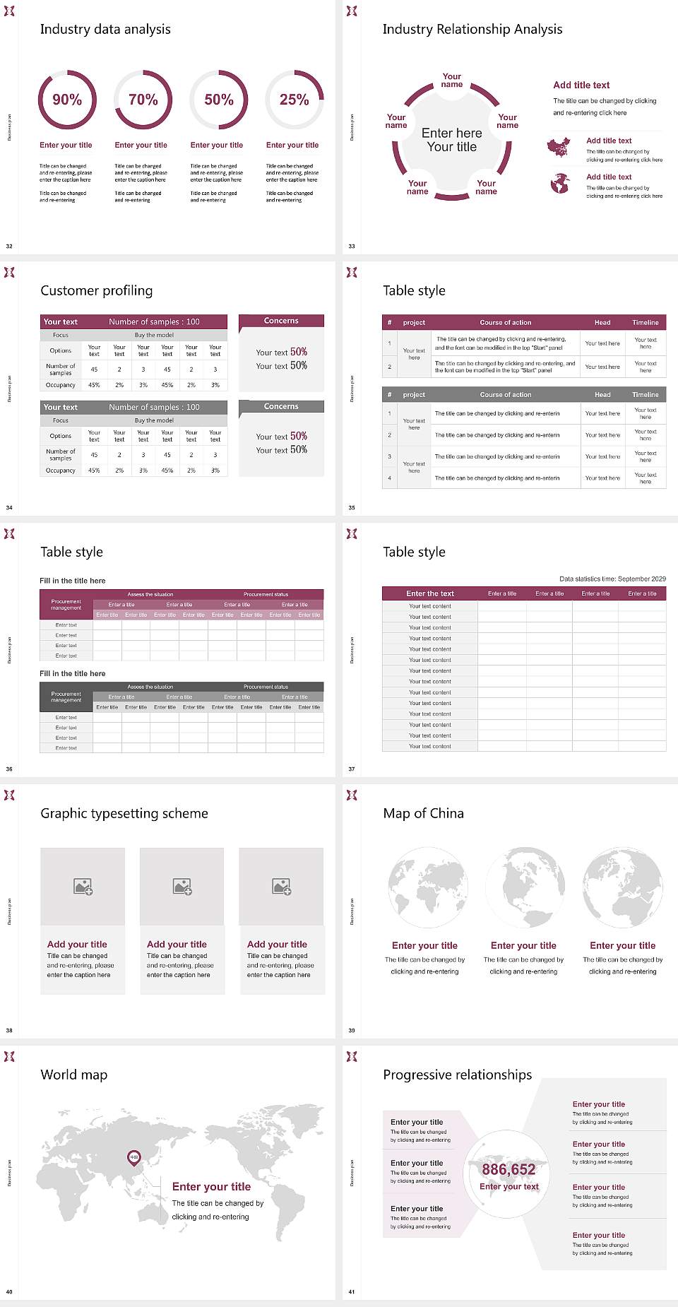 Tohoku Fukushi University Competition/Entrepreneurship Contest PPT Template4:3 ratio PPT effect preview image5