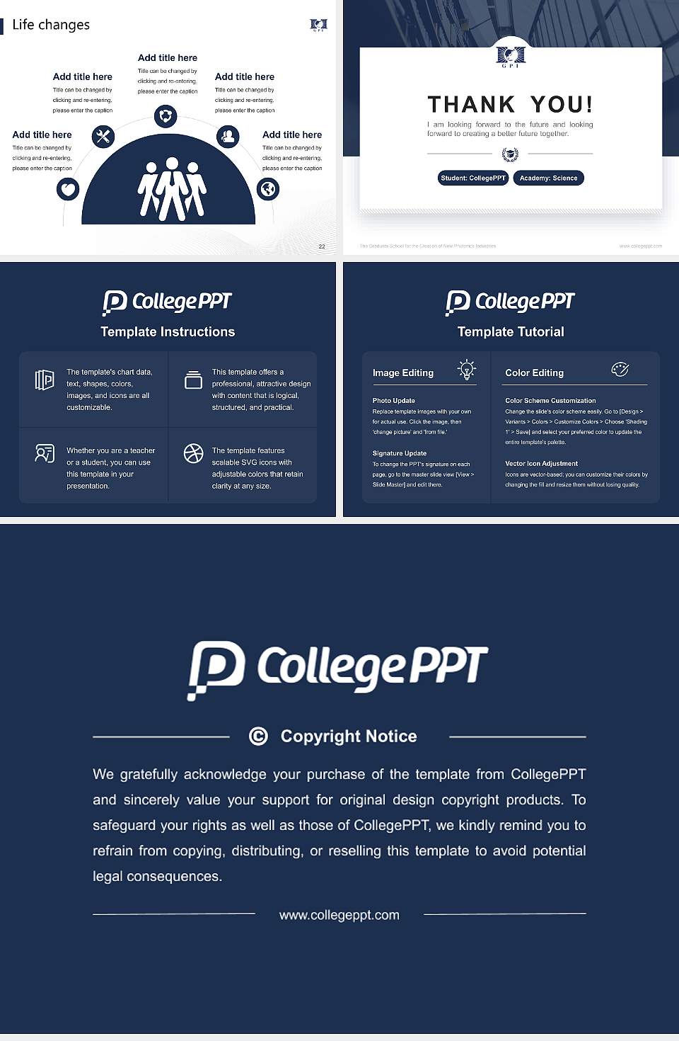 The Graduate School for the Creation of New Photonics Industries National Scholarship Defense PPT Template4:3 ratio PPT effect preview image4