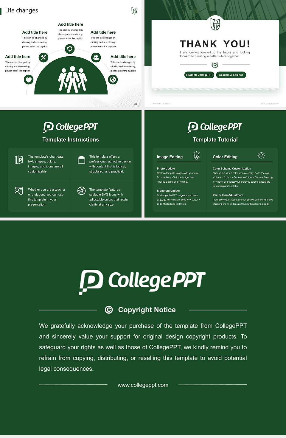 Takamatsu University National Scholarship Defense PPT Template4:3 ratio PPT effect preview image4