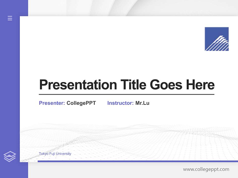 Tokyo Fuji University Thesis Proposal/Graduation Defense PPT Template4:3 ratio PPT effect preview image5