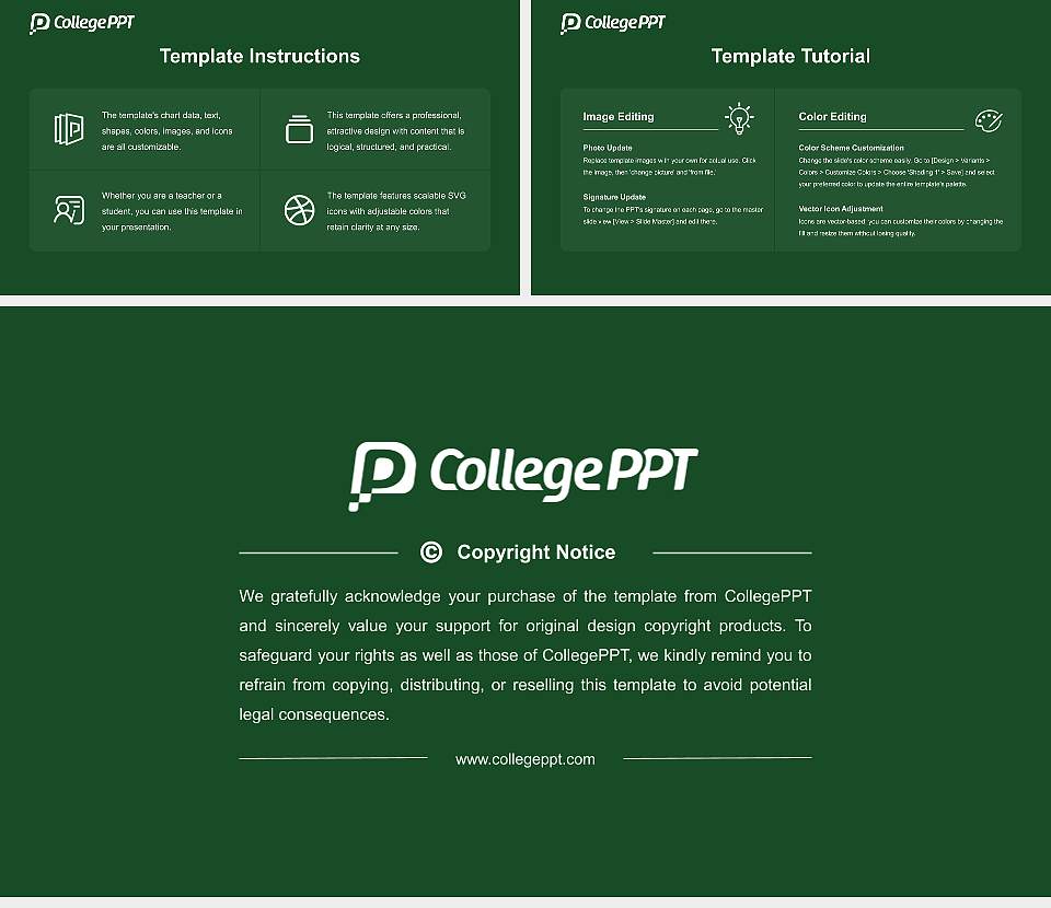 Takamatsu University Course/Courseware Creation PPT Template16:9 ratio PPT effect preview image5
