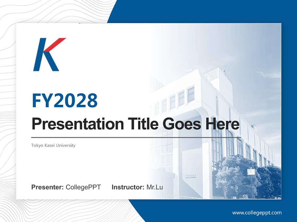 Tokyo Kasei University Academic Presentation/Research Findings Report PPT Template4:3 ratio PPT effect preview image5
