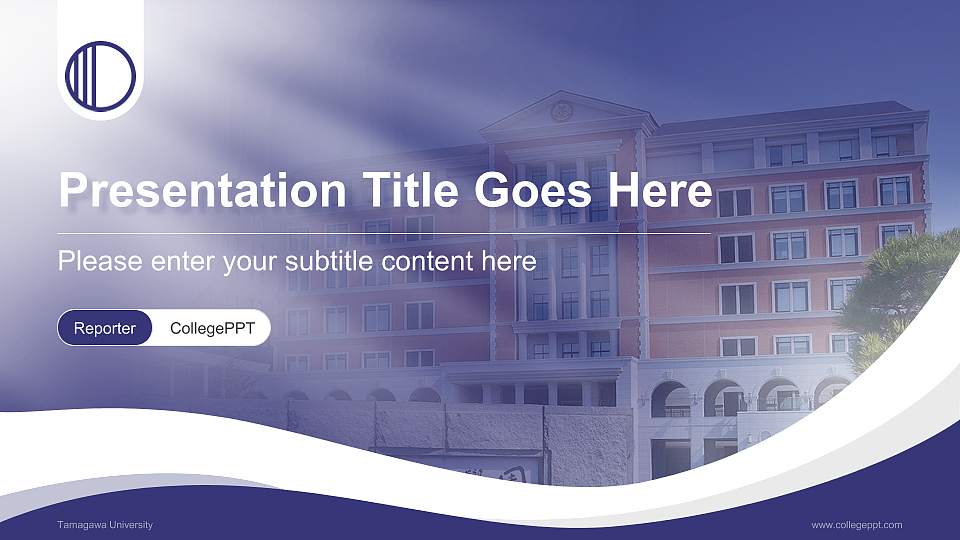 Tamagawa University Lecture Sharing and Networking Event PPT Template16:9 ratio PPT effect preview image