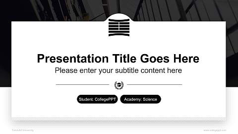 Tama Art University National Scholarship Defense PPT Template