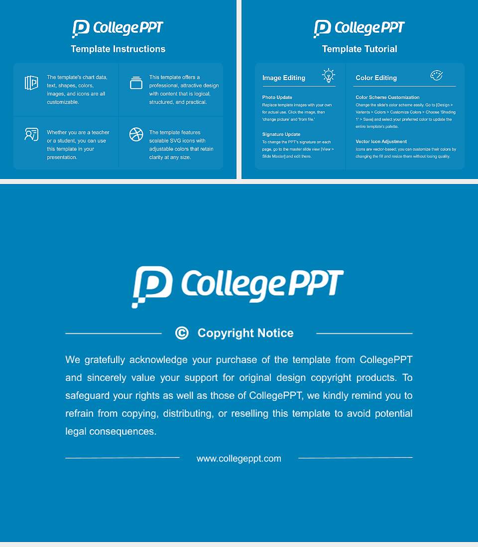 Tohto University Course/Courseware Creation PPT Template4:3 ratio PPT effect preview image5