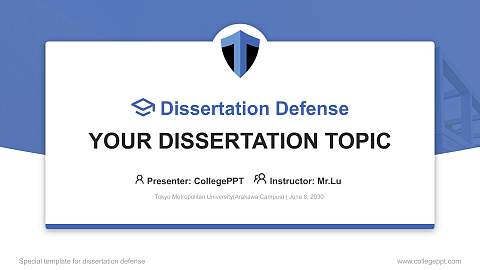 Tokyo Metropolitan University(Arakawa Campus) Graduation Thesis Defense PPT Template