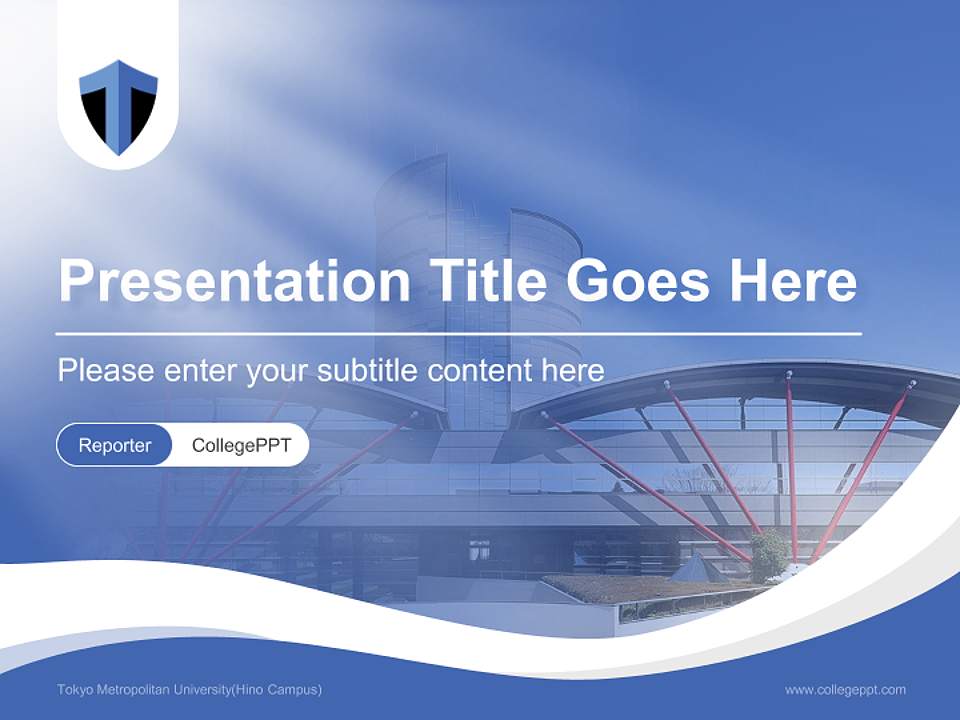 Tokyo Metropolitan University(Hino Campus) Lecture Sharing and Networking Event PPT Template4:3 ratio PPT effect preview image4