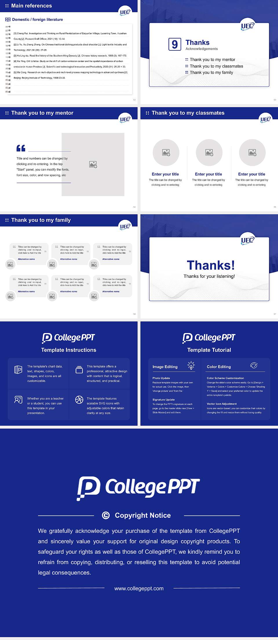 The University of Electro-Communications Graduation Thesis Defense PPT Template4:3 ratio PPT effect preview image7