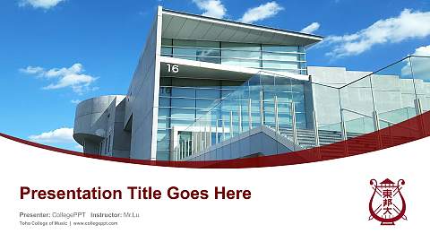 Toho College of Music Course/Courseware Creation PPT Template
