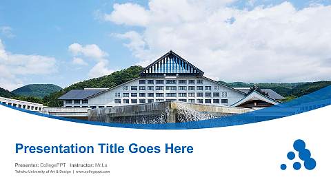 Tohoku University of Art & Design Course/Courseware Creation PPT Template