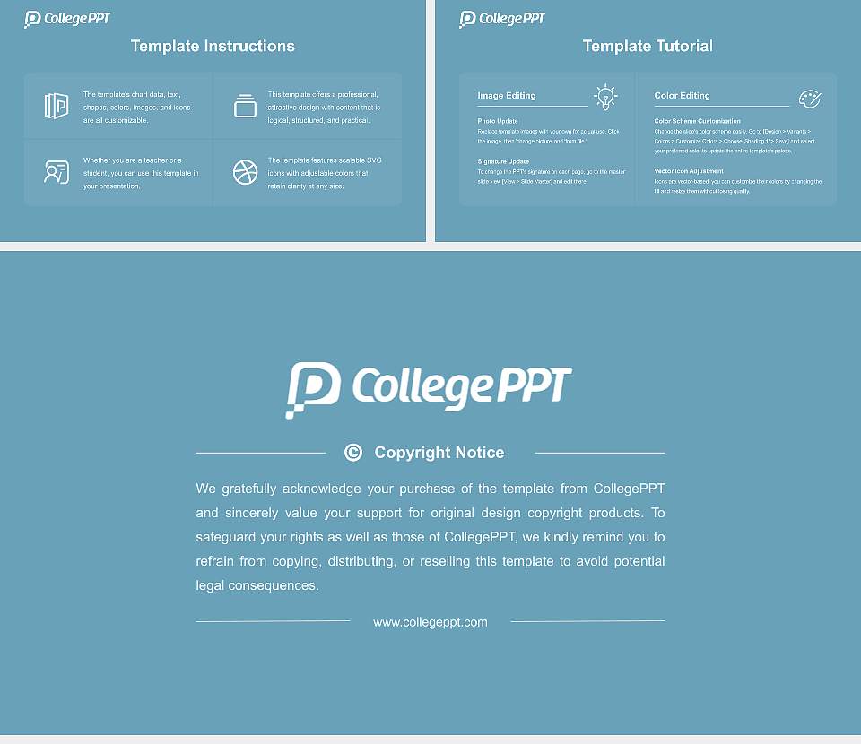 Tezukayama University – Nara Gakuen-Mae Campus Course/Courseware Creation PPT Template16:9 ratio PPT effect preview image5
