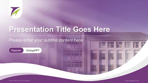 The University of Fukuchiyama Lecture Sharing and Networking Event PPT Template