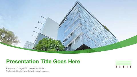 The Graduate School of Project Design Course/Courseware Creation PPT Template
