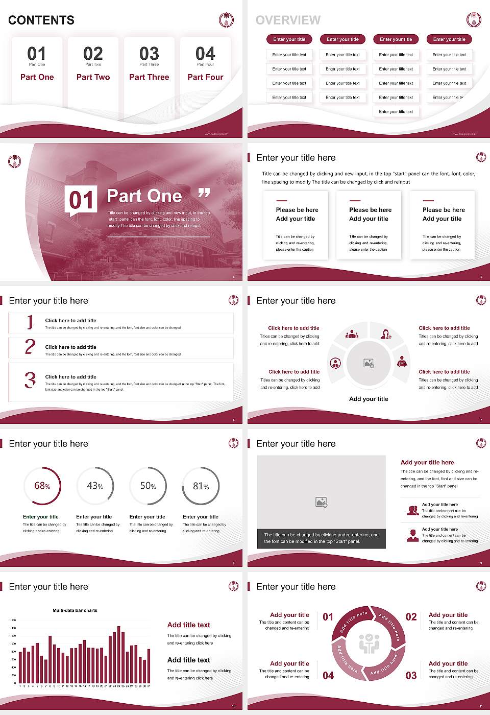 Tezukayama Gakuin University Lecture Sharing and Networking Event PPT Template16:9 ratio PPT effect preview image2