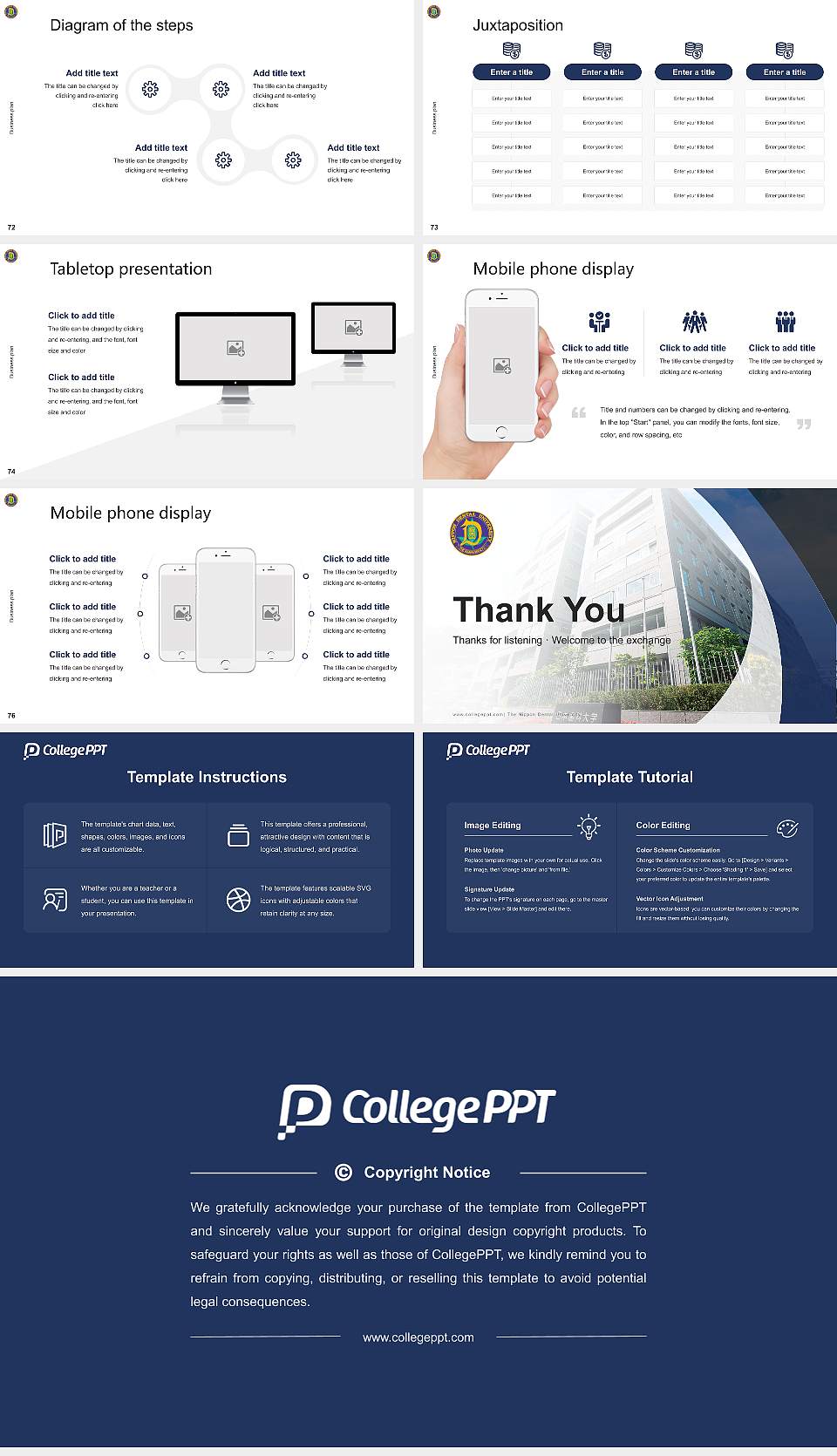 The Nippon Dental University Competition/Entrepreneurship Contest PPT Template16:9 ratio PPT effect preview image9