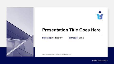 Takarazuka University of Medical and Health Care General PPT Template