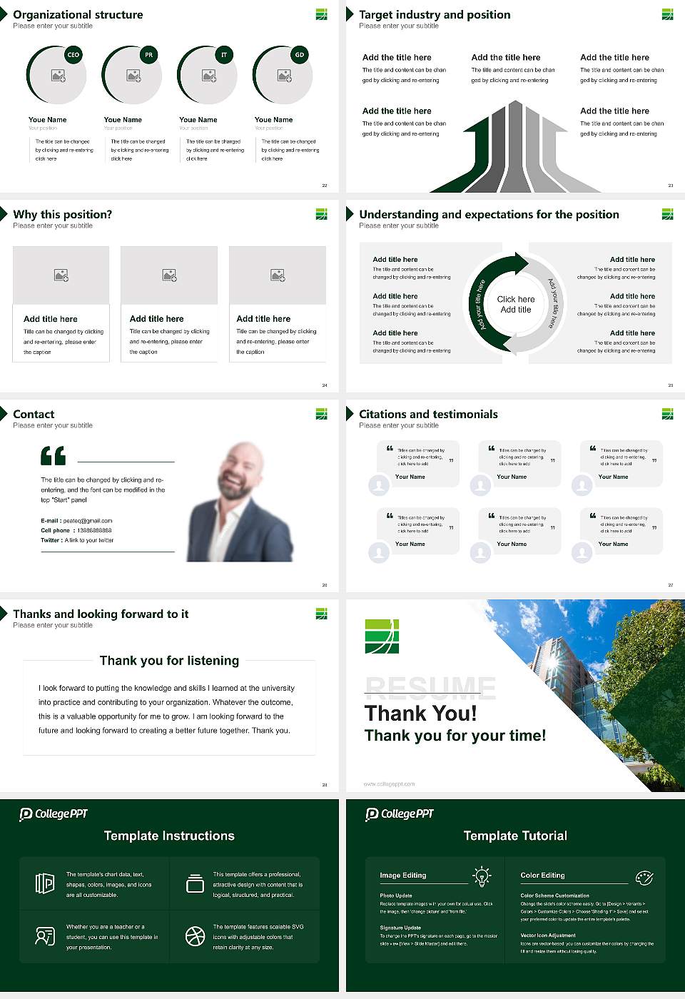 Tohoku Medical and Pharmaceutical University Resume PPT Template16:9 ratio PPT effect preview image4