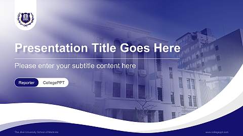 The Jikei University School of Medicine Lecture Sharing and Networking Event PPT Template