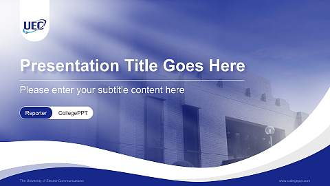 The University of Electro-Communications Lecture Sharing and Networking Event PPT Template