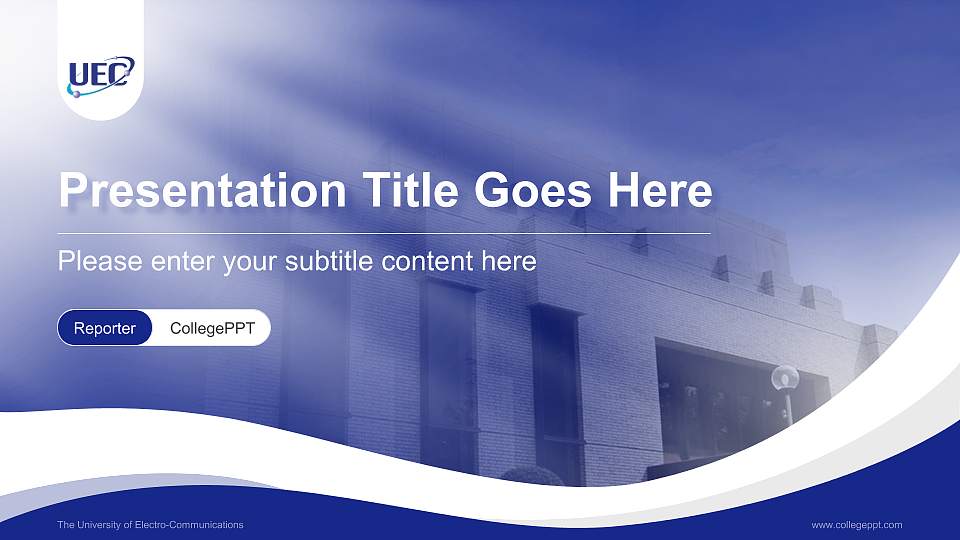 The University of Electro-Communications Lecture Sharing and Networking Event PPT Template16:9 ratio PPT effect preview image