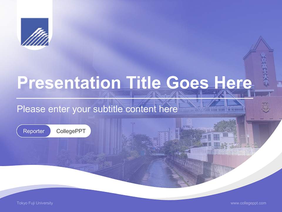 Tokyo Fuji University Lecture Sharing and Networking Event PPT Template4:3 ratio PPT effect preview image4