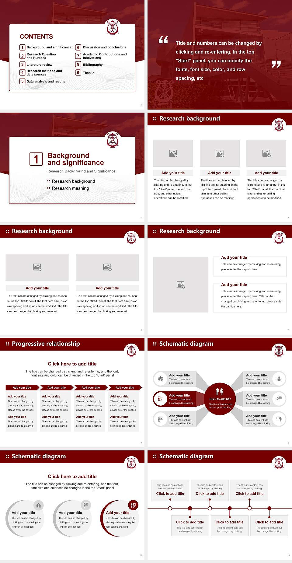 Toho College of Music Graduation Thesis Defense PPT Template4:3 ratio PPT effect preview image2