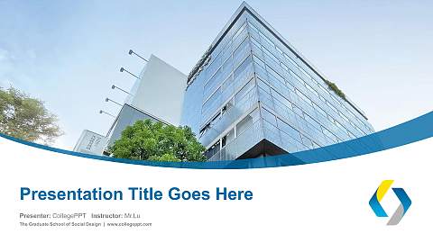The Graduate School of Social Design Course/Courseware Creation PPT Template