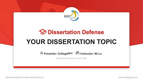 Tokyo Future University Graduation Thesis Defense PPT Template