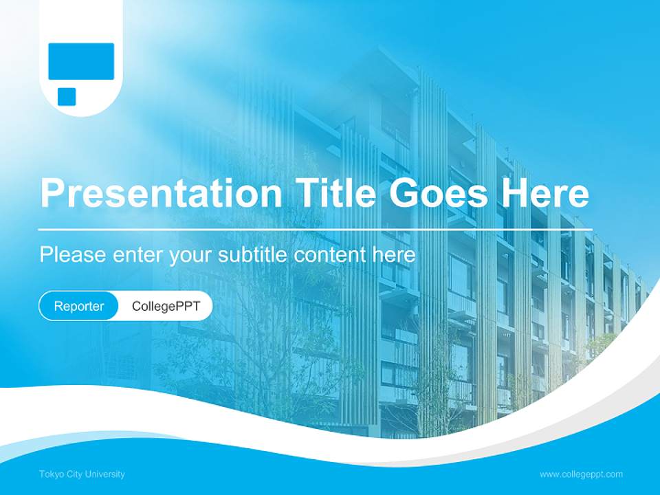 Tokyo City University Lecture Sharing and Networking Event PPT Template4:3 ratio PPT effect preview image4